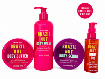 Trader Joe s Brazil Nut Body Care Set, Body Butter Wash Scrub + Limited-Time Oil