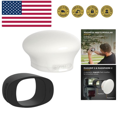 MagSphere 2 & MagGrip 2 Magnetic Flash Diffuser Kit for Professional Photography