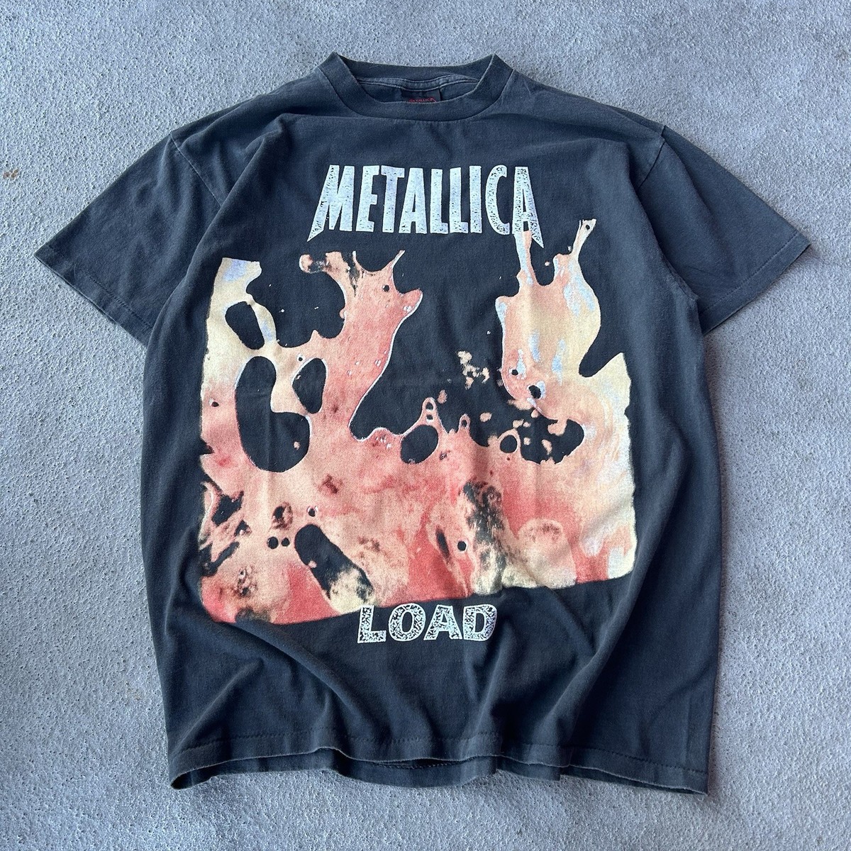 Vintage Rare METALLICA AOP Load Lg All Overprint 90s Giant VTG T