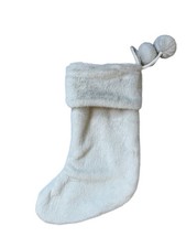 THRESHOLD STUDIO Target 20" FAUX FUR CHRISTMAS STOCKING CREAM Beige 2021