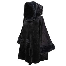 Wearable Blanket Hoodie Oversized Sweatshirt Hooded Snuggies For Women Black