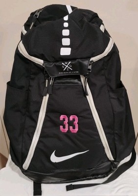 Nike HOOPS Elite Max Air 2.0 Backpack Quad Zip System Black Anthracite 
