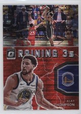 2021-22 Panini Donruss Optic Raining 3s Red Pulsar Prizm Klay Thompson #15 19k9
