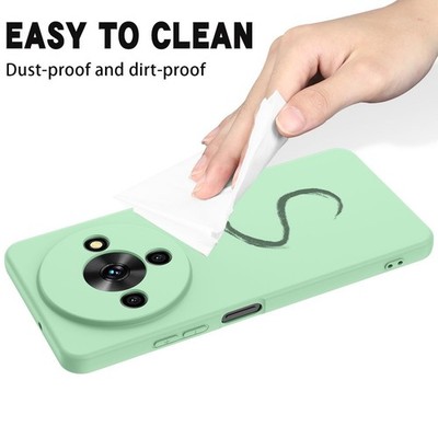 For ZTE Blade A76 5G, Shockproof Soft Liquid Silicone Skin Touch Feel Cover Case