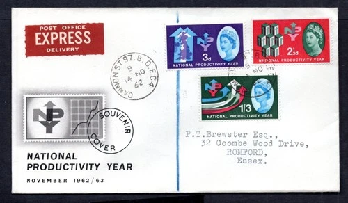 GB - 1962 National Productivity Year Ordinary First Day Cover