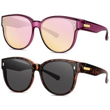 Polarized Fit Over Glasses Sunglasses for Women