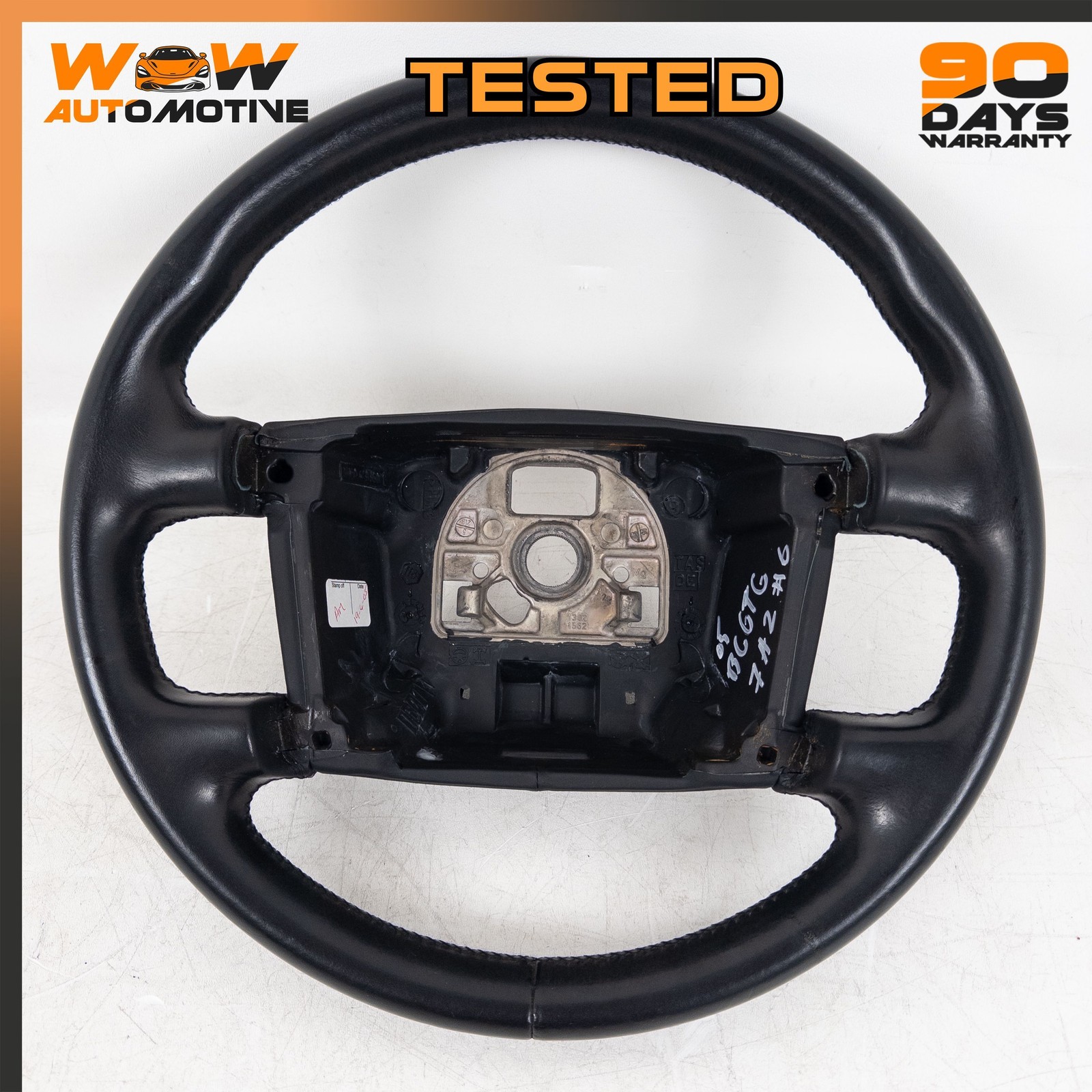 04-17 BENTLEY CONTINENTAL GT GTC FLYING SPUR DRIVER STEERING WHEEL BLACK OEM