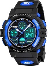 Kids Digital Sport Watch, Boys Girls Waterproof Sports Outdoor Watches Children