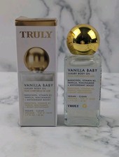 Truly Vanilla Baby Luxury Body Oil 1.7 oz 50 ml Travel Size NIB
