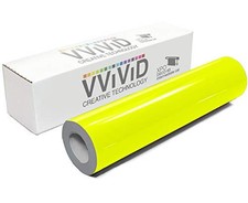 VViViD DECO65 Neon Fluorescent Permanent Adhesive Craft 1 Foot x 5 Feet Vinyl