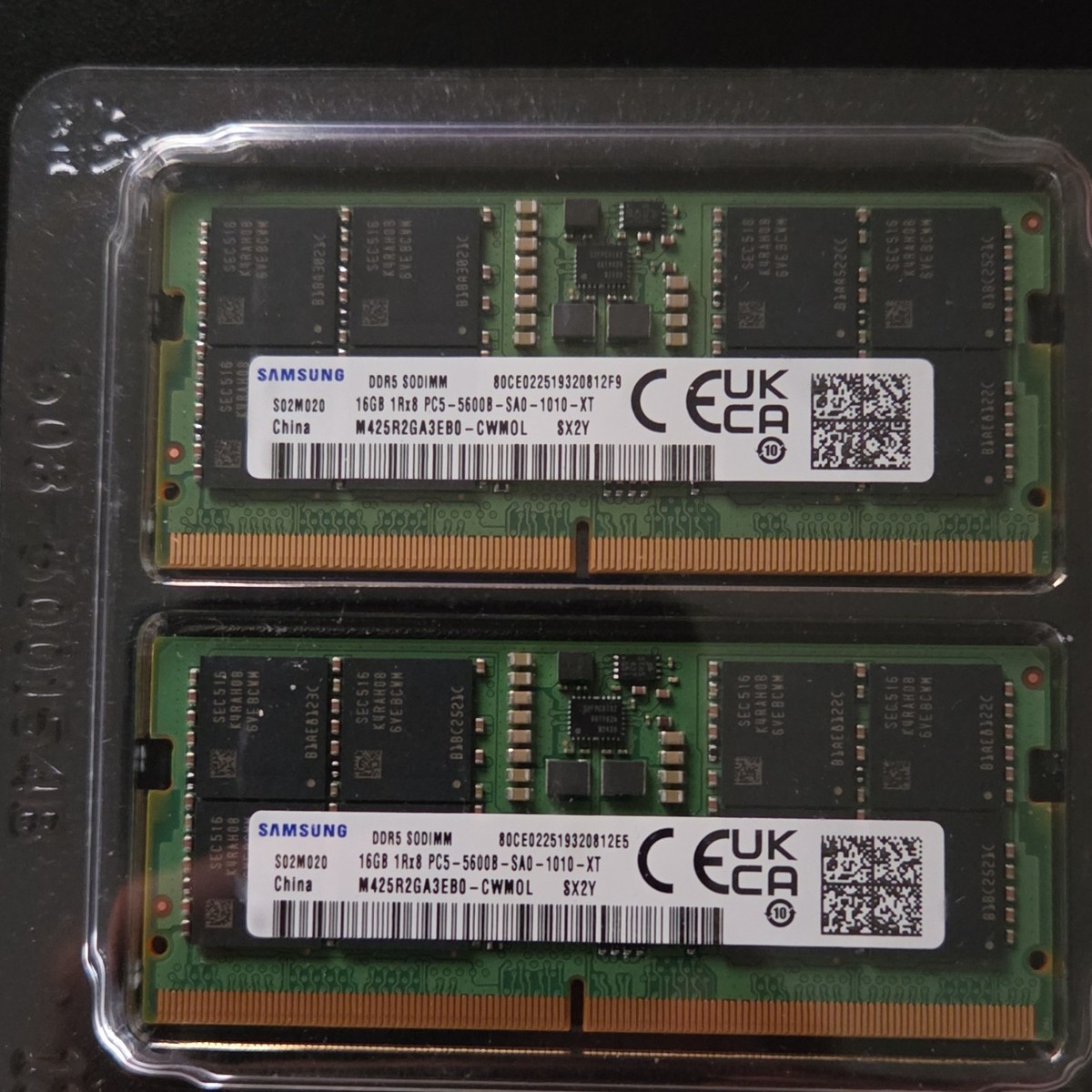 Samsung 16GB DDR5 SO-DIMM 262-Pin PC5-5600B M425R2GA3EB0-CWMOL for