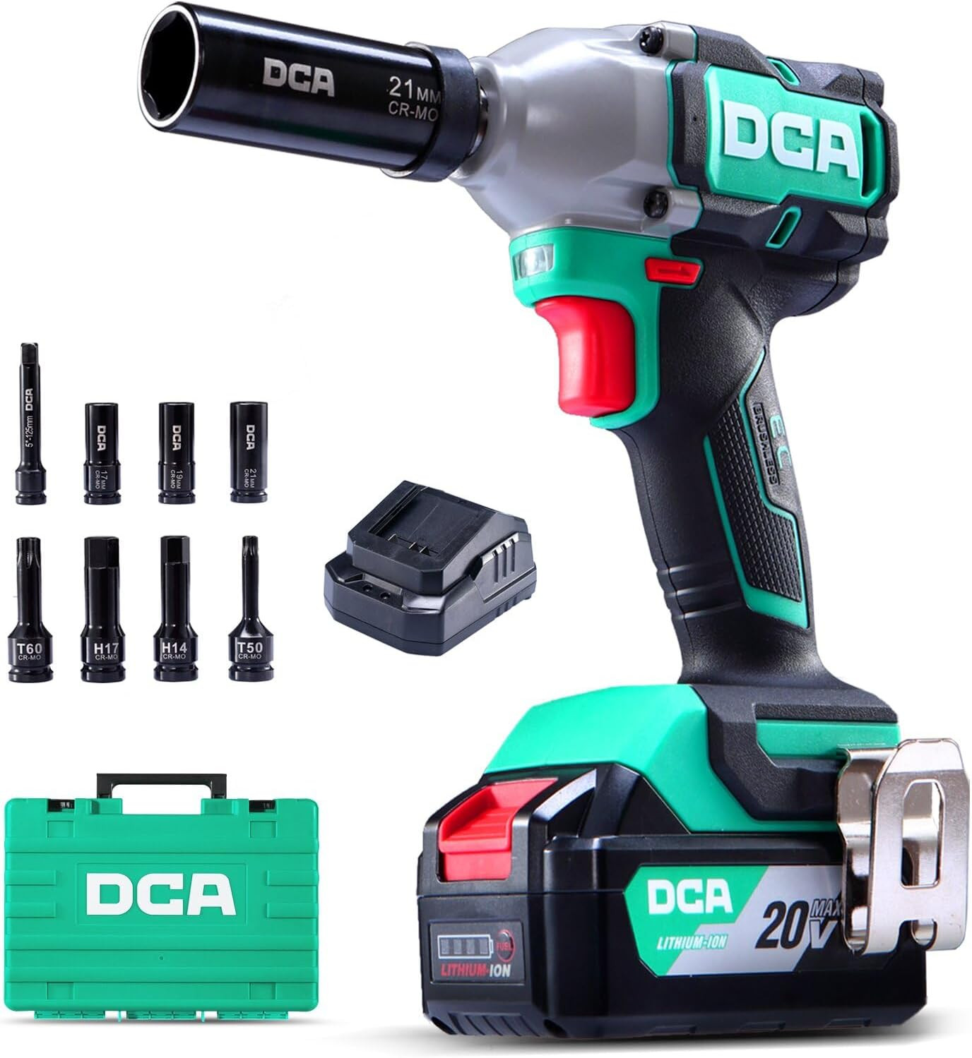 Avvitatore a Impulsi 20V Brushless Batteria 4Ah | Kit Completo Fai-Da-Te