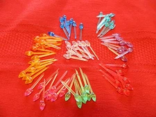 Ceramic Christmas Tree Lights Mini Twist Pin Lights 30 Multicolored