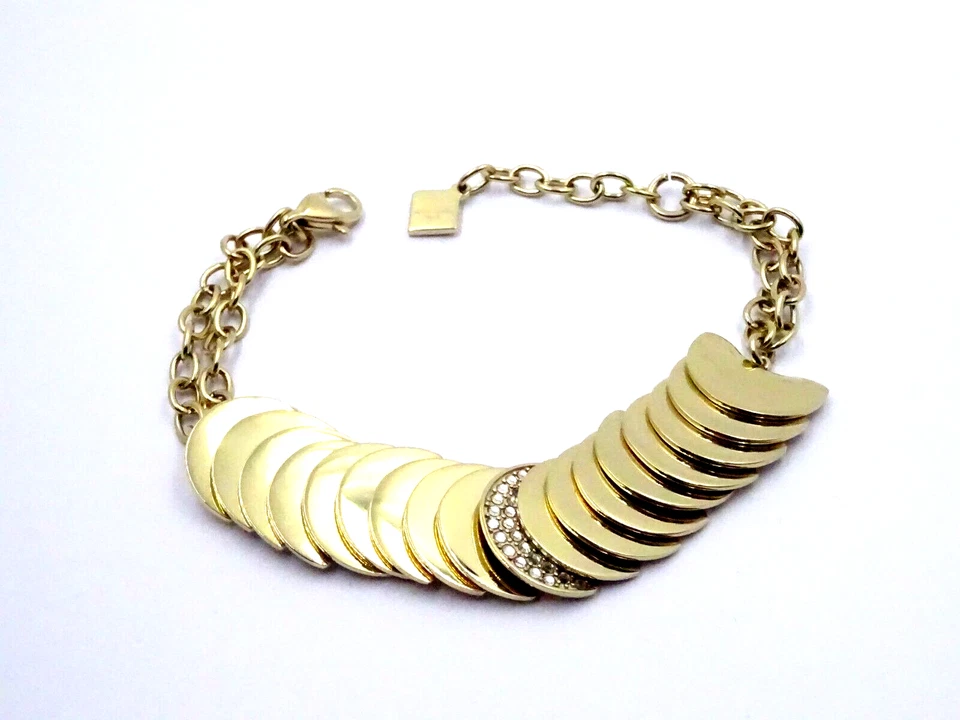 Pierre Cardin Damen Armband Edelstahl vergoldet 20 cm Zirkonia Luxus Trendig - Bild 2 von 4