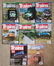 Lot of 8 TRAINS The Magazine of Railroading Magazines 2020 Steam, Amtrak, Ohio +