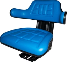 Blue TracSeats Tractor Suspension Seat & Adapter Fits Long 610 680DTC 910