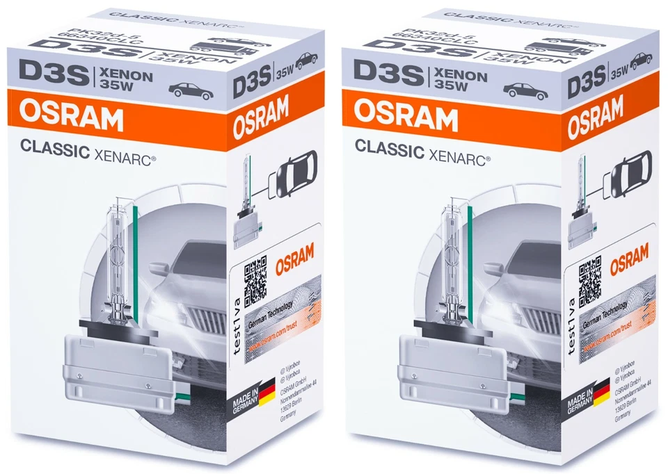 2x D3S Osram Xenarc 66340 Xenon Lampen Scheinwerfer Classic clc Led Brenner 2026 - Bild 1 von 1