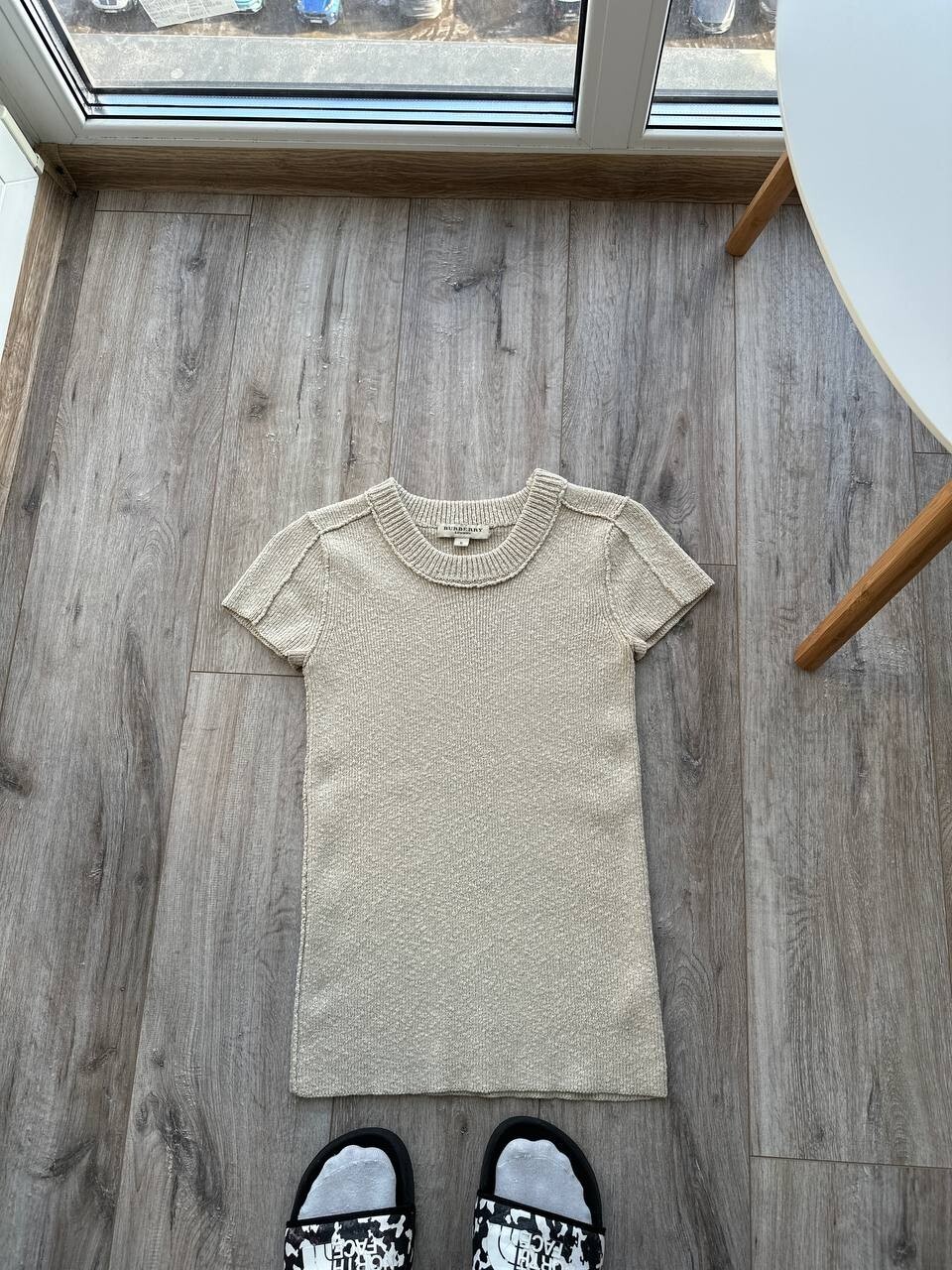 Burberry London Nova Check Knit T-Shirt Women's Size Small Rare Vintage Find