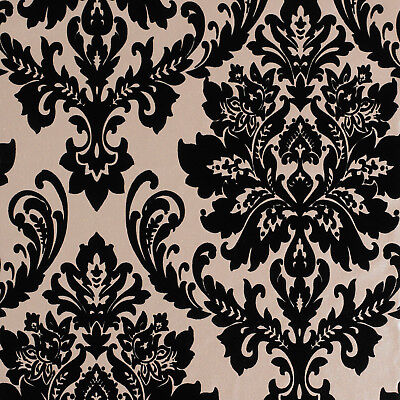 black and gold damask wallpaper