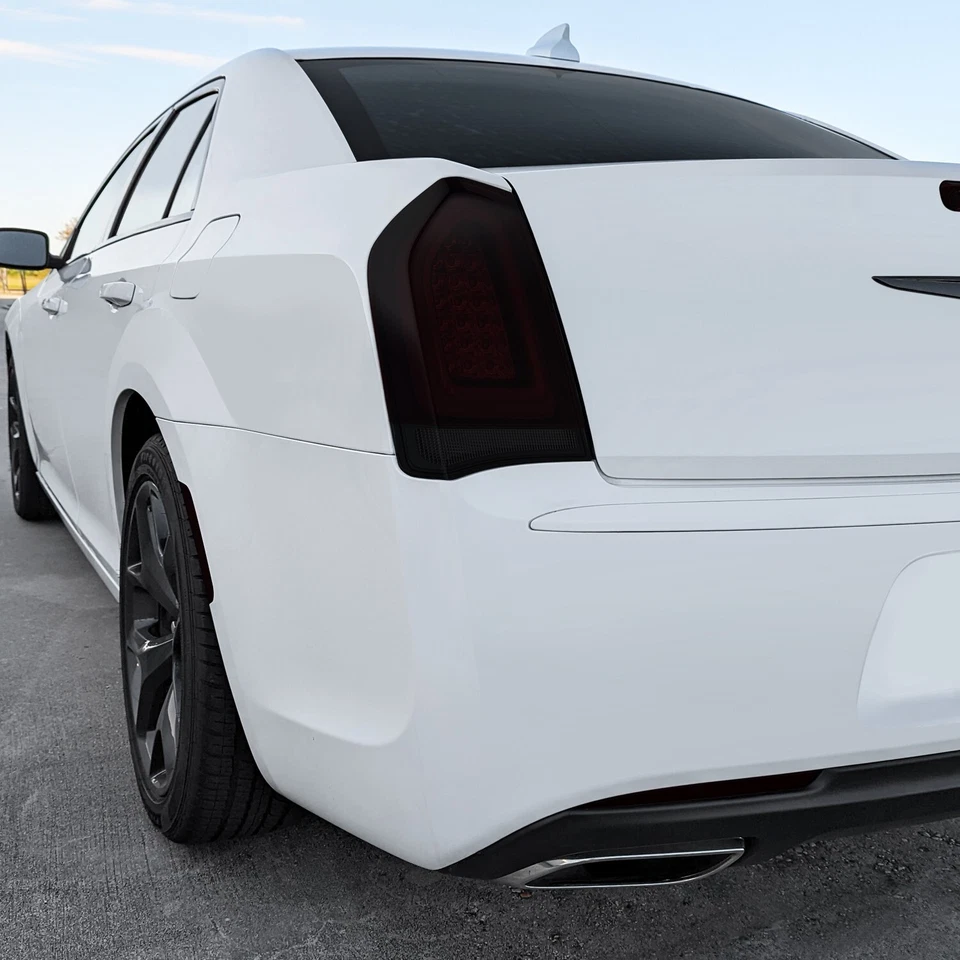 FOR 2015-2023 Chrysler 300 Tail Light SMOKE Precut Vinyl Tint Overlays - Image 3 of 4