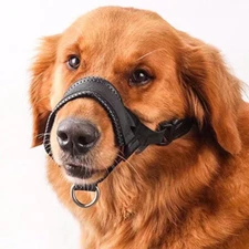 Dog Muzzle Nylon Adjustable Anti Barking Biting Breathable Pet Mouth Cover