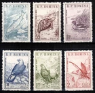 Romania 1960, Mi#1833-1838, Sc#1315-1317 + C76-C78, birds, fish, turtle, MNH!
