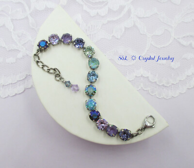 Snake Charmer 8mm Austrian Crystal Bracelet, Sabika Closed, Get Your Jewels Here