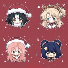 Genshin Impact Christmas Tighnari Klee Anime Acrylic Bag Pendant Itabag Keychain