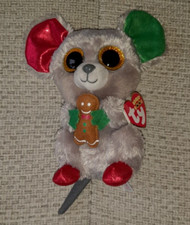 Limitierte Carletto Ty 37196 Mac - Weihnachtsmaus, 15 cm, mit Glitzeraugen