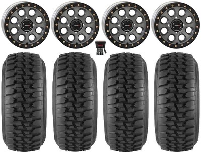 System 3 SB-7 14'' Wheels Ti (4+3) 30'' Desert Series Tires Pioneer 1000 / Talon