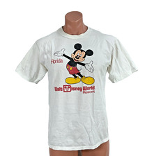 Vintage 80  s Walt Disney World Resort Florida Mickey Mouse Single Stitch Sz L