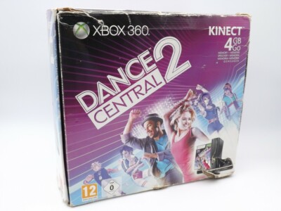 Microsoft Xbox 360 S Konsole 4 GB Schwarz Dance Central 2 + Kinect Adventures