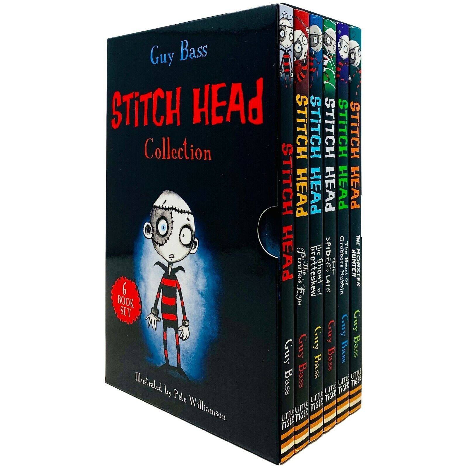 Guy Bass Stitch Head Series 1 - 6 Books Collection Box Set Pack Pirate's Eye