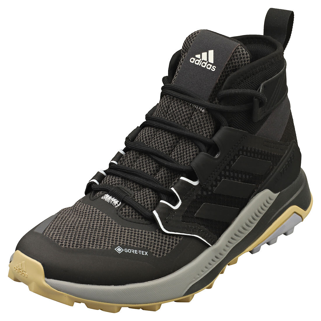 adidas Terrex Trailmaker Mid Gore-tex Womens Hiking Trainers Black Grey  US