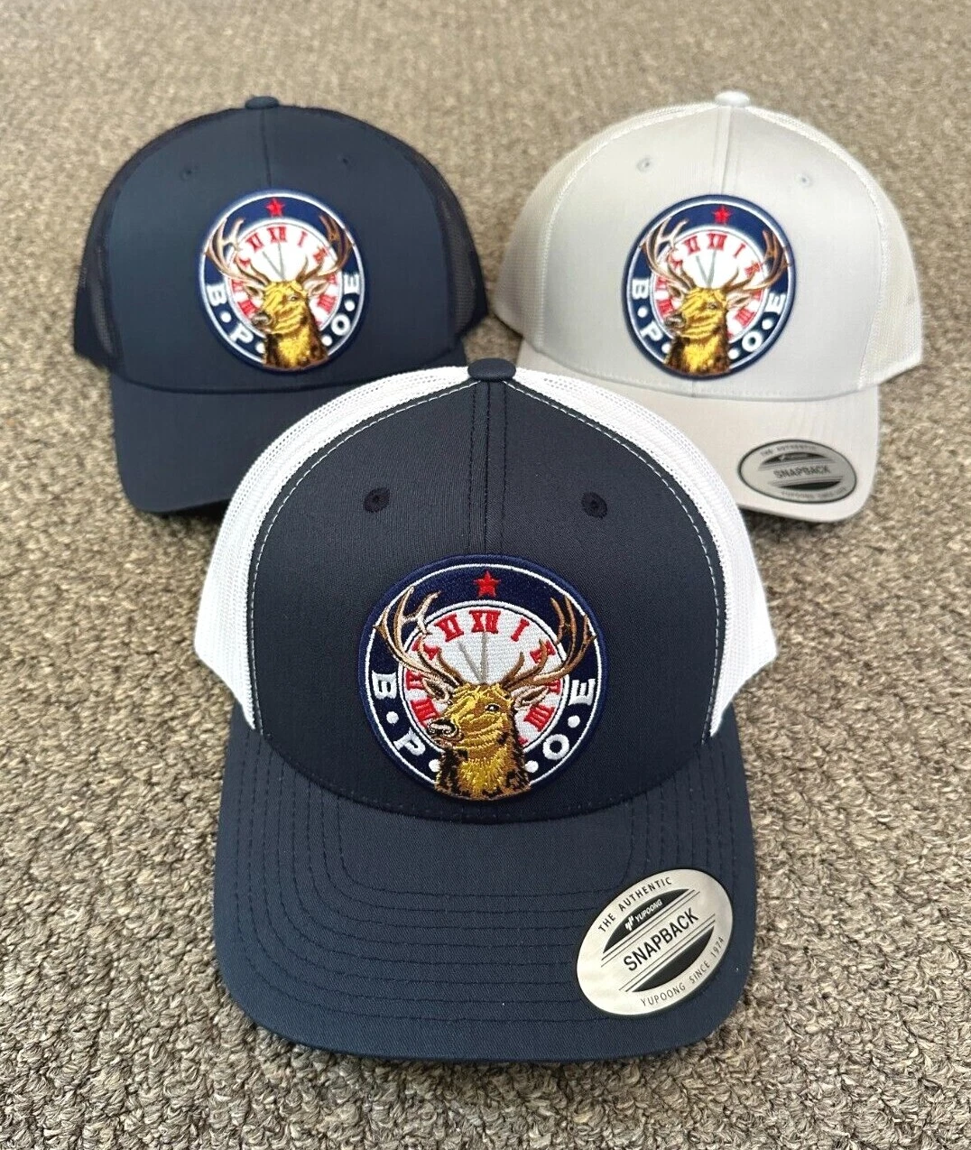 Elks Lodge Hat SnapBack Trucker Mesh Cap Handcrafted in Florida