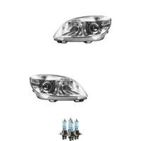 Scheinwerfer Set H7/H7 Chrom FüR Skoda Fabia II Roomster Combi Inkl. Lampen
