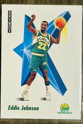 NEAR MINT : 1991-92 Skybox - #270 Eddie Johnson Super Sonic s Baseball Card