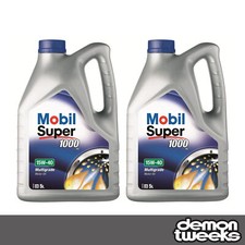 2 x Mobil 1 Super 1000 X1 Mineral 15W40 Engine Oil - 5 Litres (Petrol Or Diesel) 7.43 per litre