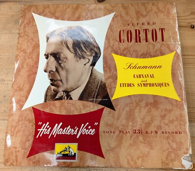 ALP 1142 12'' 33RPM '54 SCHUMANN, ALFRED CORTOT ''CARNAVAL Op 9. / ETUDES S..'' VG+