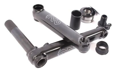 BMX Kurbel 48T MID BB Set 22mm Hohlachse KHEbikes 22CrMo Laser Logo 816g