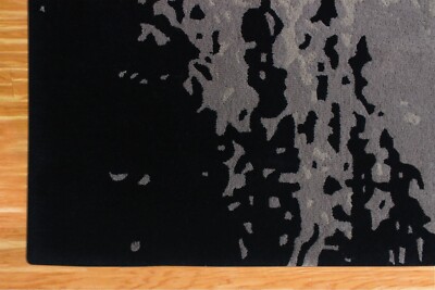 Handgetuftet Fein Woll 10x14-Abstract Bereich Moderner Teppich Wohnzimmer Braune