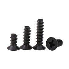 M1.4~M4 Countersunk Pozi Self Tapping Black Zinc Blunt End Metal Sheet Screws