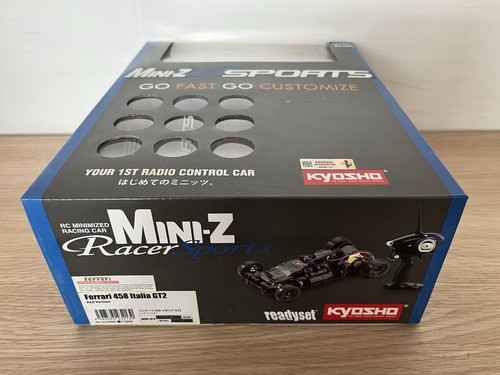 Very Rare Kyosho MINI-Z Racer Ferrari 458 Italia GT2 Body& sports ready Set F/S - Picture 5 of 22
