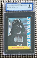 DARTH VADER 1977 Star Wars Wonder Bread SPECIAL INSERT PROMO CARD 5 GRADED ISA 8