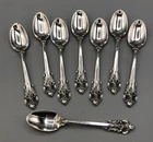 Grande Baroque by Wallace Sterling Silver set of 8 Demitasse Spoons 4"