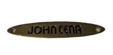 WWE John Cena METAL nameplate for official spinner replica belt