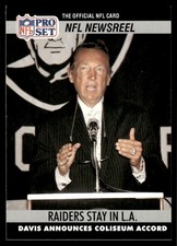 1990 Pro Set Al Davis Los Angeles Raiders #786