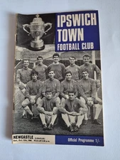 Ipswich Town V Newcastle United 12/10/1968 Programme No Writing