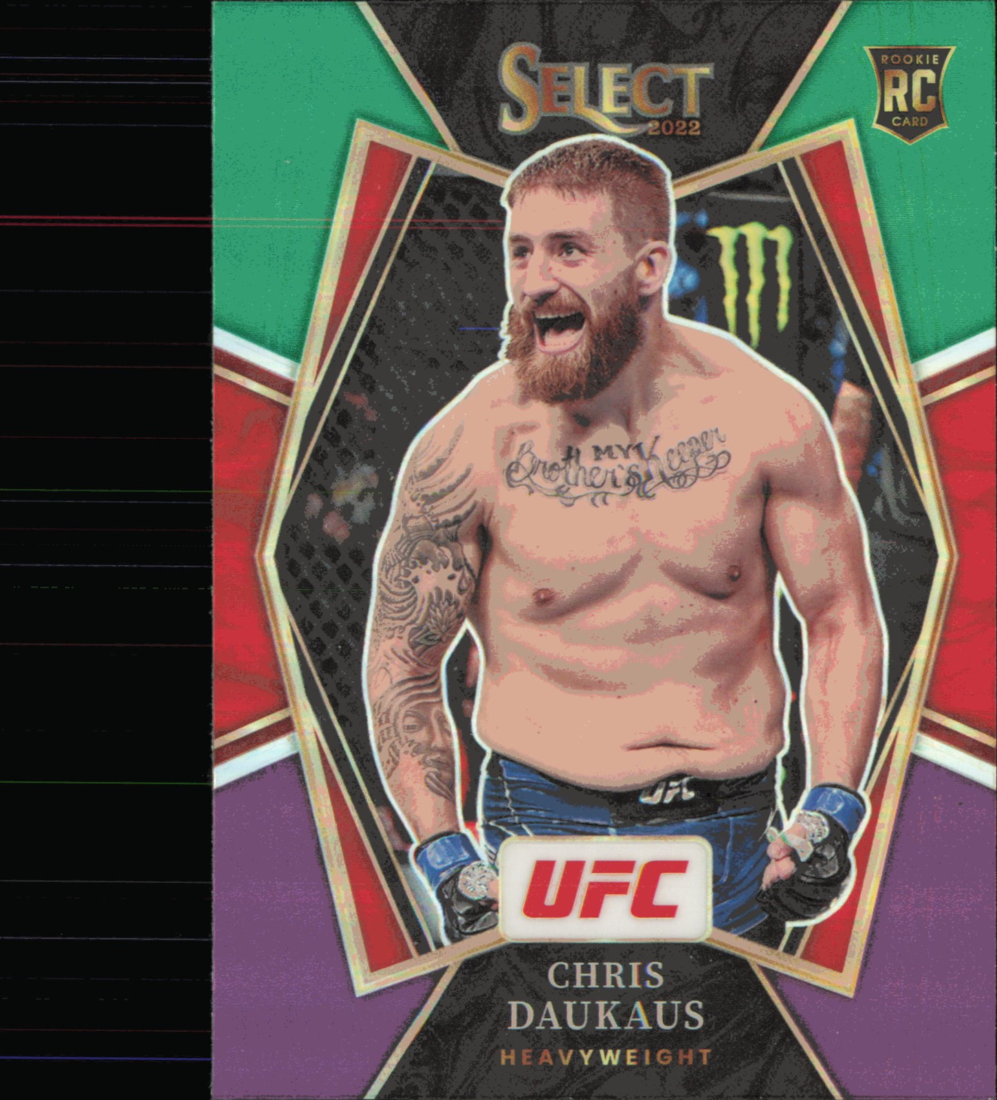2022 Panini Select UFC #175 Chris Daukaus Tri-Color Prizms