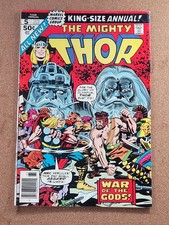 The Mighty Thor King Size Annual 5 Vintage Marvel Comic - War of the Gods!